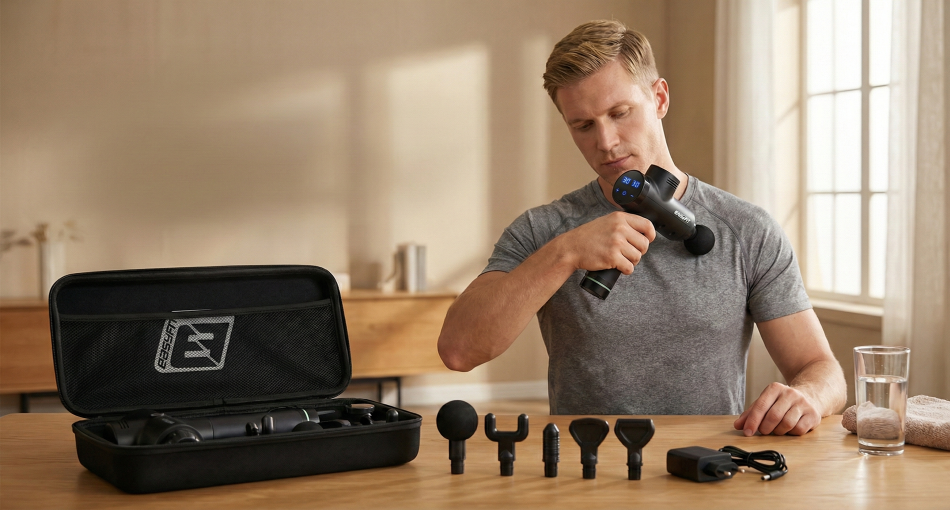 Перкуссионный массажер: ваш личный терапевт. Польза, виды насадок и правила использования