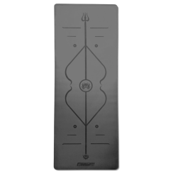 Коврик для йоги профессиональный EasyFit Pro каучук 5 мм Голубой