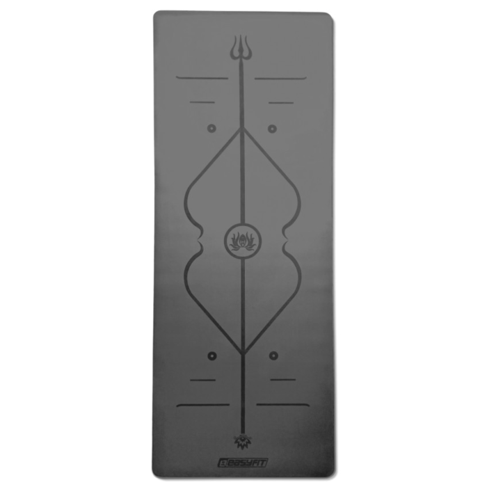 Коврик для йоги профессиональный EasyFit Pro каучук 5 мм Голубой