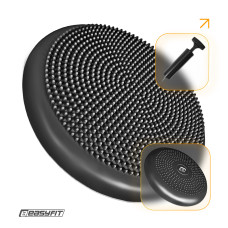 Балансировочная подушка массажная EasyFit Balance Cushion-A черная + насос