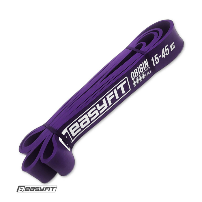 Резиновая петля EasyFit 15-45 кг Фиолетовая