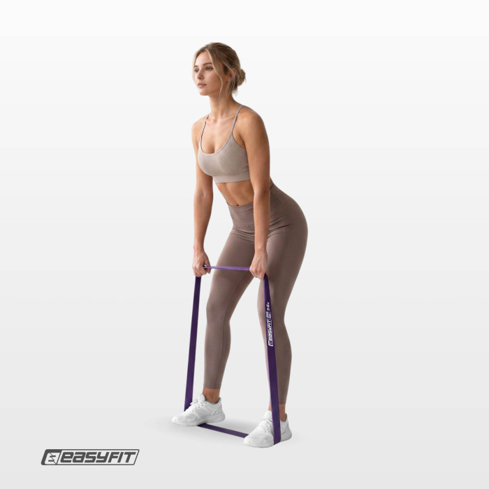 Резиновая петля EasyFit 15-45 кг Фиолетовая