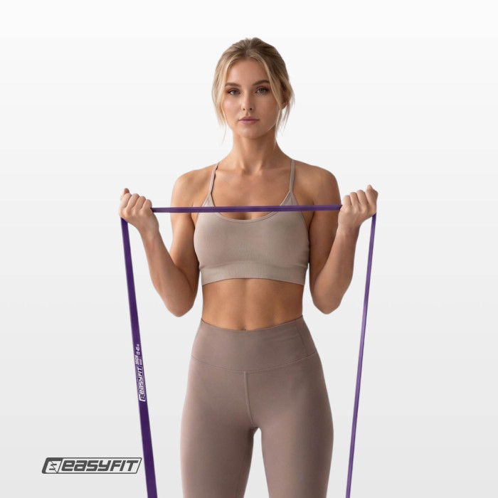 Резиновая петля EasyFit 15-45 кг Фиолетовая