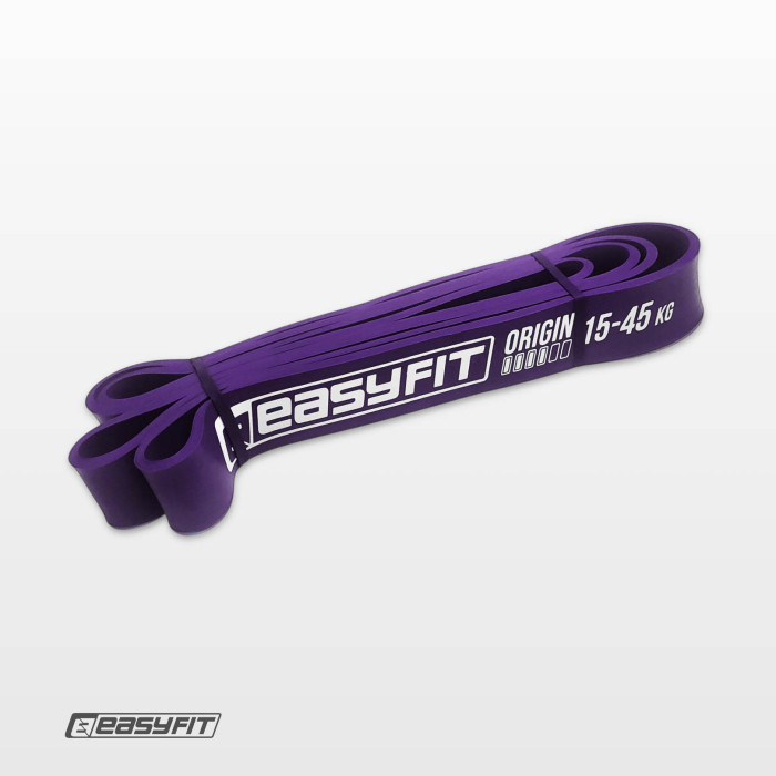 Резиновая петля EasyFit 15-45 кг Фиолетовая