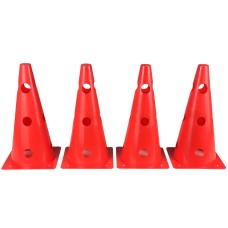 Конусы-фишки спортивные EasyFit 31 см (набор 4 штуки) красные