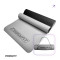 Коврик для йоги и фитнеса EasyFit TPE+TC 6 мм двухслойный серый-черный