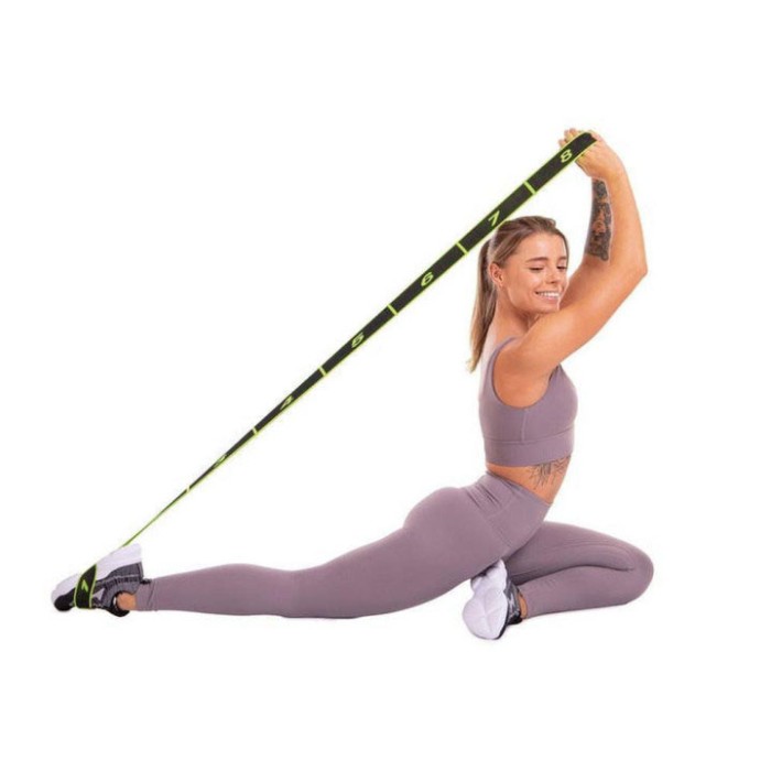 Эспандер ленточный EasyFit с петлями для тренировок желтый (EASY)