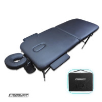 Масажний стіл EasyFit ZenRest-2 кушетка складна Чорна з чохлом