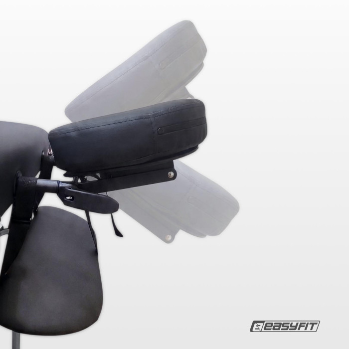 Масажний стіл EasyFit ZenRest-2 кушетка складна Чорна з чохлом