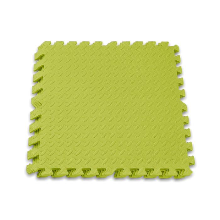 Татами мат EasyFit SwallowTail 4 шт (60х60х1 см) пазл ласточкин хвост желтый