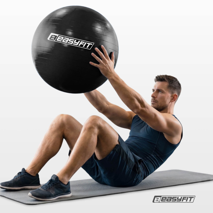 Мяч для фитнеса EasyFit BalanceBall 65 см черный