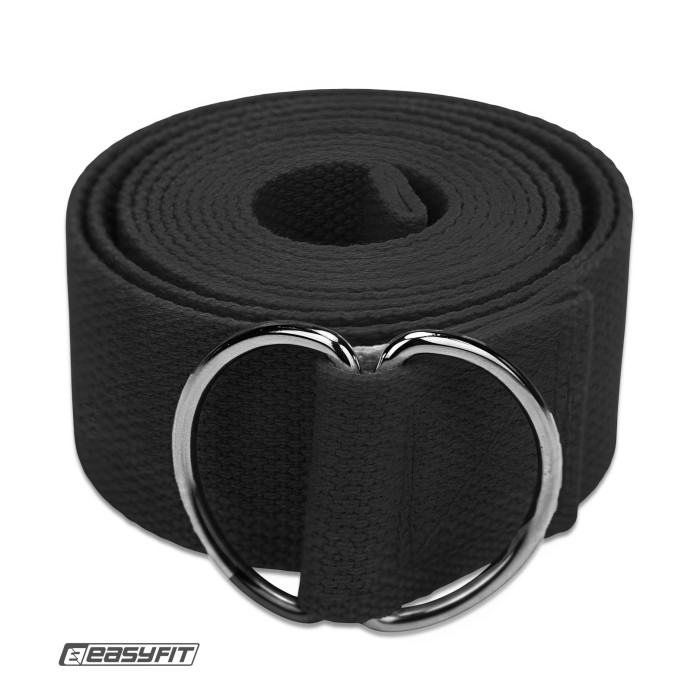Ремень для йоги EasyFit Черный