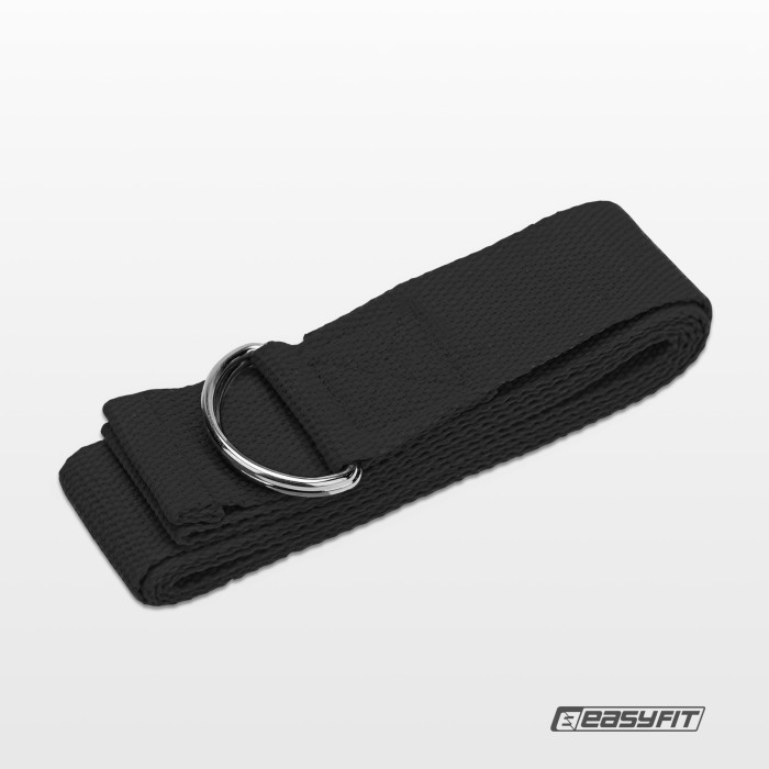 Ремень для йоги EasyFit Черный