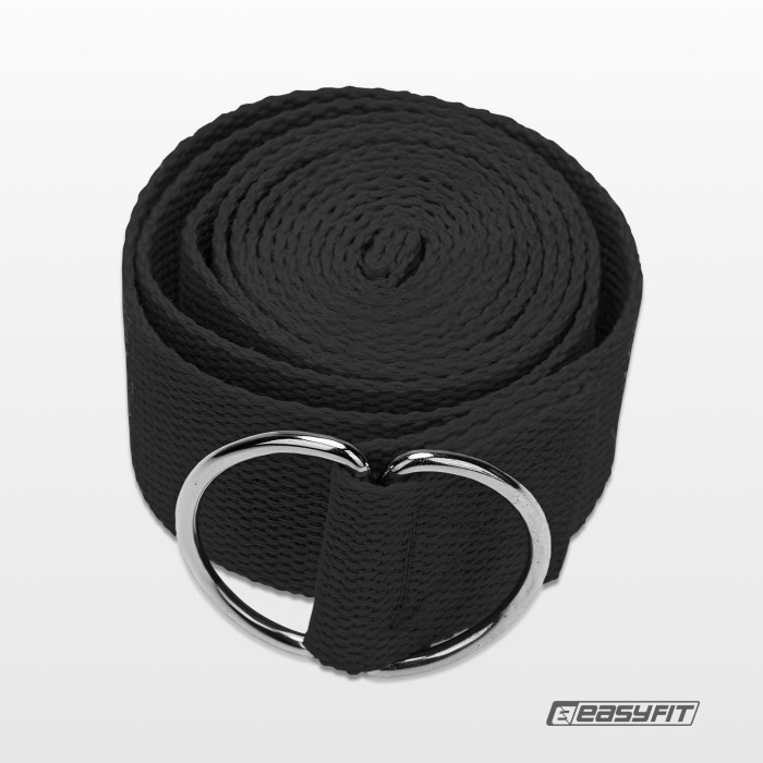 Ремень для йоги EasyFit Черный