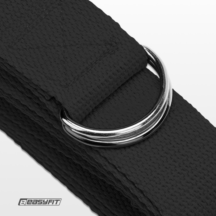 Ремень для йоги EasyFit Черный