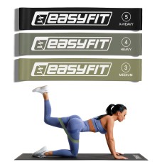 Резинки для фитнеса EasyFit MonoBand набор 3 шт