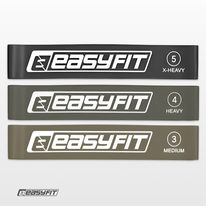 Резинки для фітнесу EasyFit MonoBand набір 3 шт