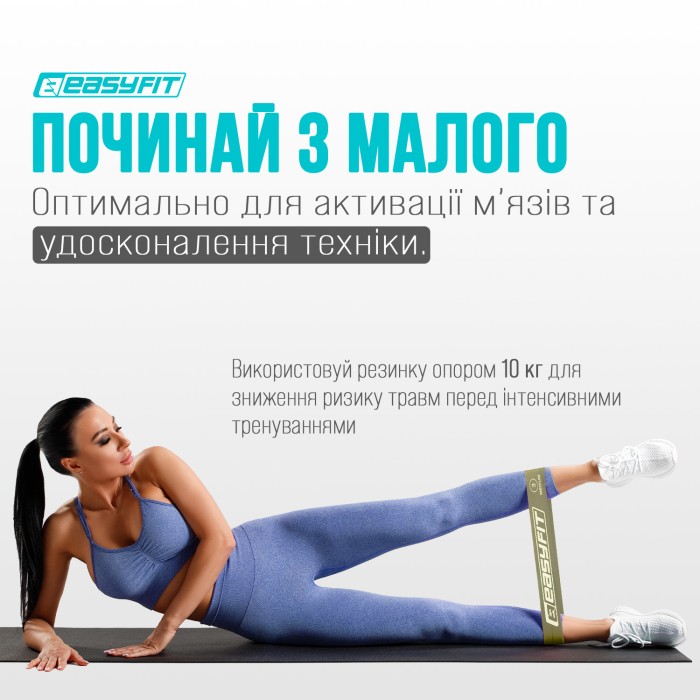Резинки для фитнеса EasyFit MonoBand набор 3 шт