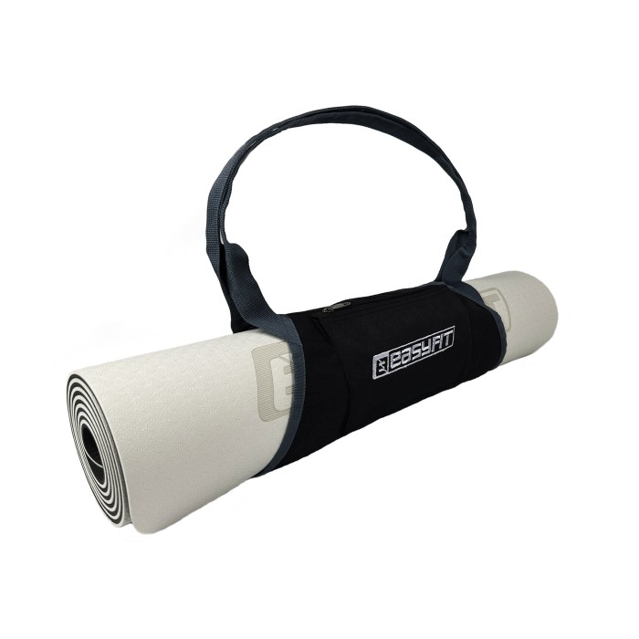 Сумка-переноска EasyFit для йога-коврика Серая