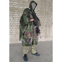 Тактический дождевик-пончо EasyFit RainC (военный плащ ВСУ) woodland