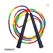 Бисерная скакалка EasyFit FreeRope 2,7 м (мультиколор)