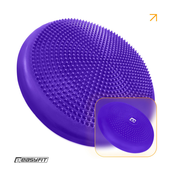 Балансувальна масажна подушка EasyFit фіолетова