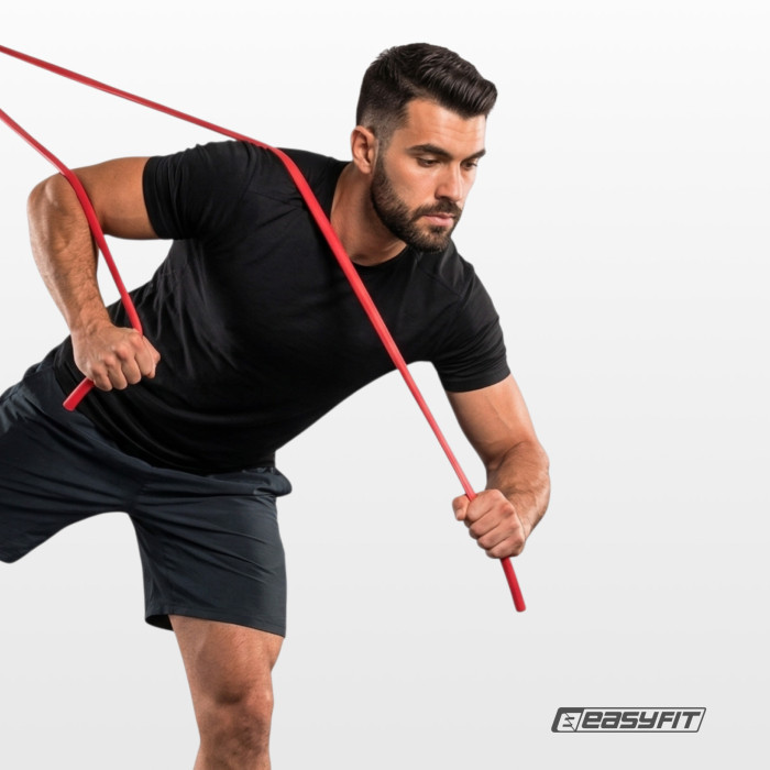 Борцовская резина EasyFit - жгут 3 м (красный)