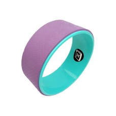 Колесо для йоги EasyFit TPE 33 см фиолетово-мятное