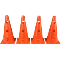 Конусы-фишки спортивные EasyFit 31 см (набор 4 штуки) оранжевые