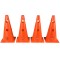 Конусы-фишки спортивные EasyFit 31 см (набор 4 штуки) оранжевые