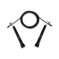 Скоростная скакалка EasyFit Speed Cable Rope 3 м со стальным тросом черна