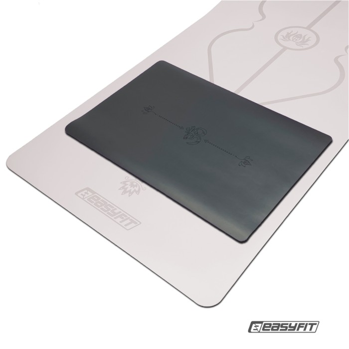 Мини-мат для йоги EasyFit Yoga Pad каучук 3,5 мм Черный
