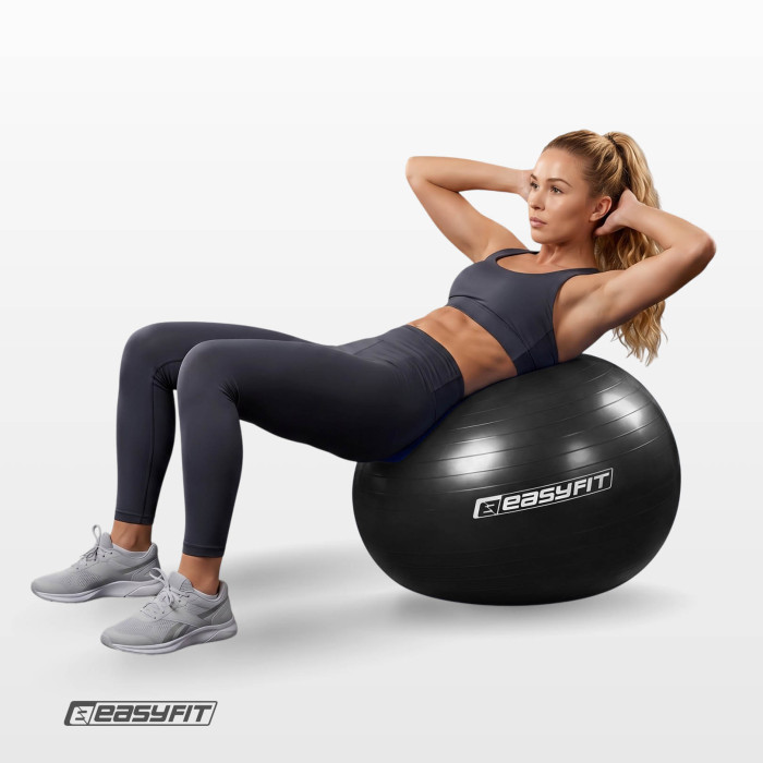 Мяч для фитнеса EasyFit BalanceBall 75 см черный