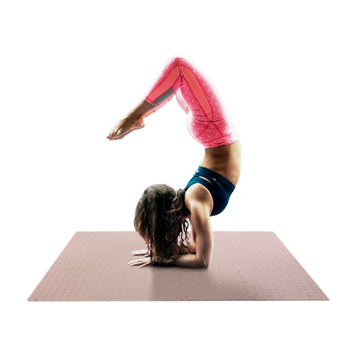 Татами мат EasyFit SwallowTail 4 шт (60х60х1 см) пазл ласточкин хвост бежевый