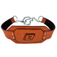 Пояс для отягощений EasyFit (кожа) до 250 кг коричневый