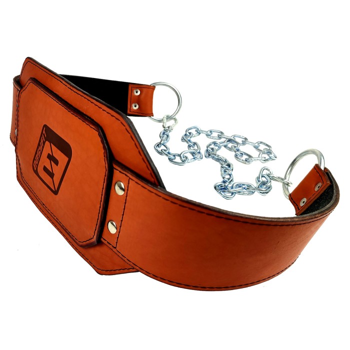 Пояс для отягощений EasyFit (кожа) до 250 кг коричневый