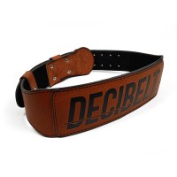 Пояс атлетический EasyFit DeciBelt (кожа) коричневый 2XL