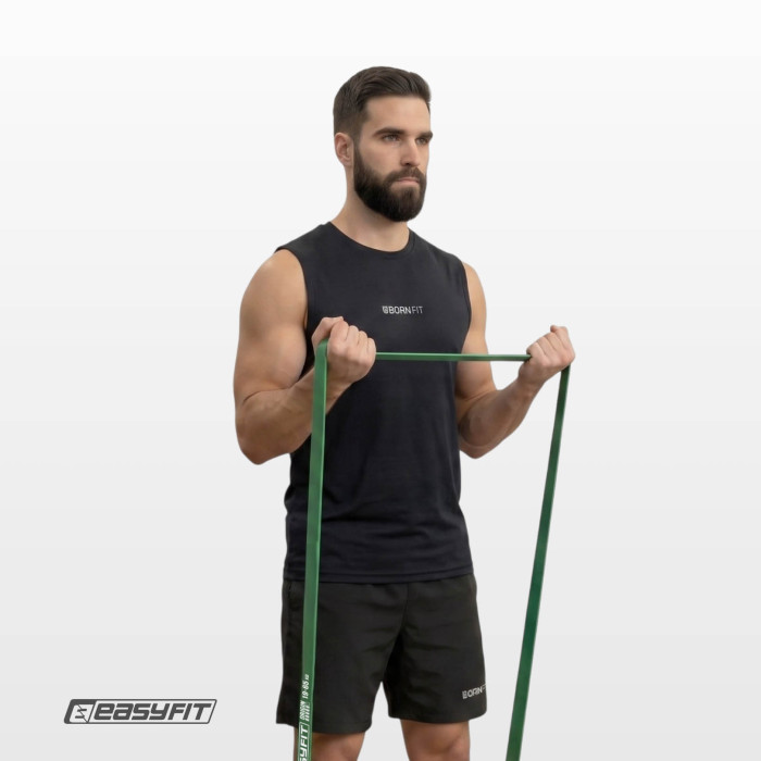 Резиновая петля EasyFit 19-65 кг Зеленая