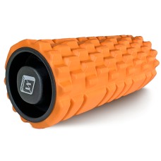 Массажный ролик EasyFit Grid Roller 33 см v.1.1 прочный массажер (оранжевый)