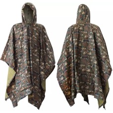 Тактический дождевик-пончо EasyFit RainC (военный плащ ВСУ) камуфляж marpat