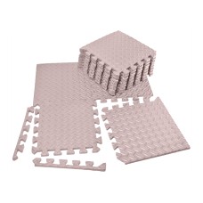 Татами мат EasyFit 8 шт (30х30х1 см) ласточкин хвост бежевый