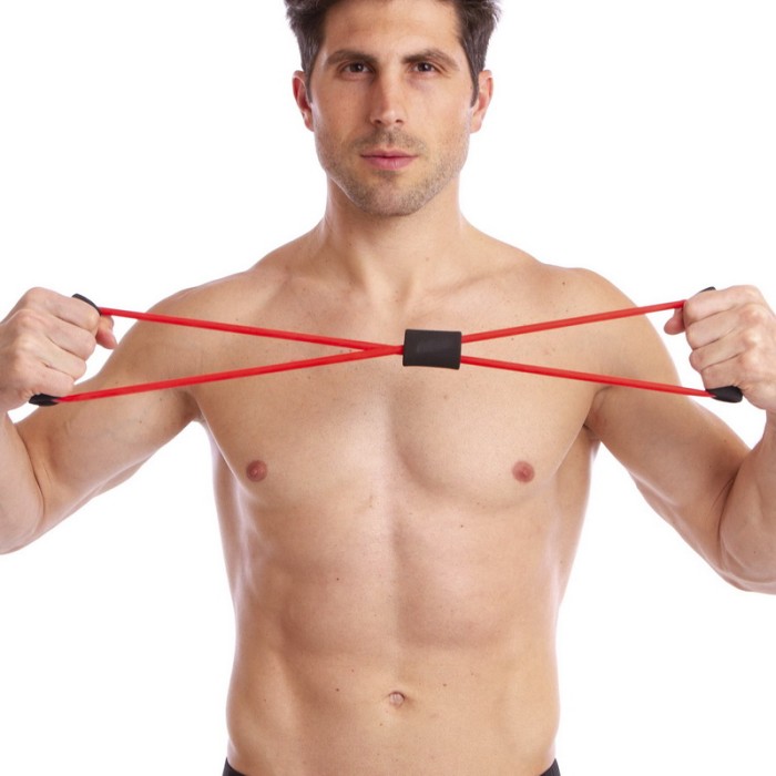 Эспандер EasyFit восьмерка трубчатый синий