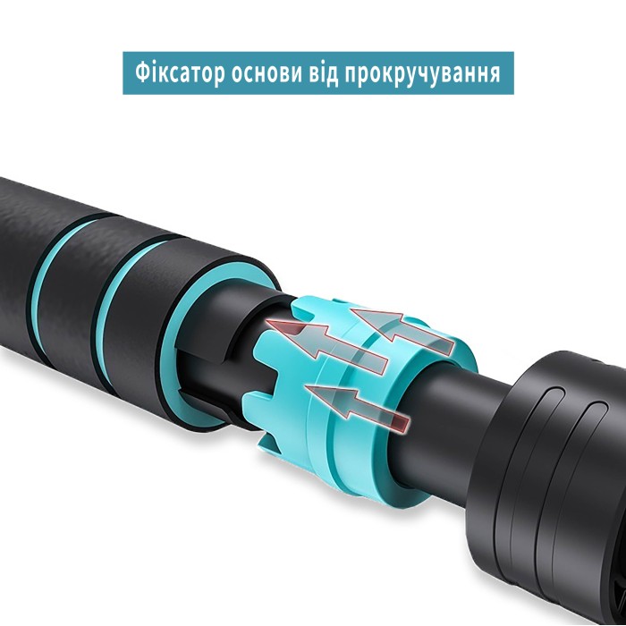 Раздвижной распорный турник EasyFit BlueGymBar 70-95 см