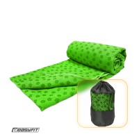 Полотенце для йоги EasyFit Yoga Mat Towel из микрофибры (Зеленое)
