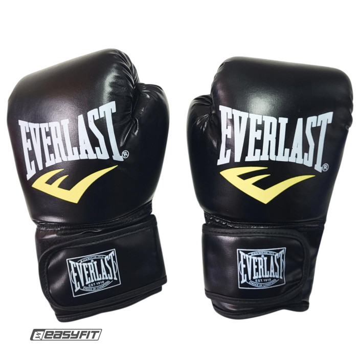 Боксерські рукавички Everlast 16 унцій (16 oz) чорні