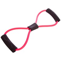 Эспандер EasyFit восьмерка трубчатый розовый