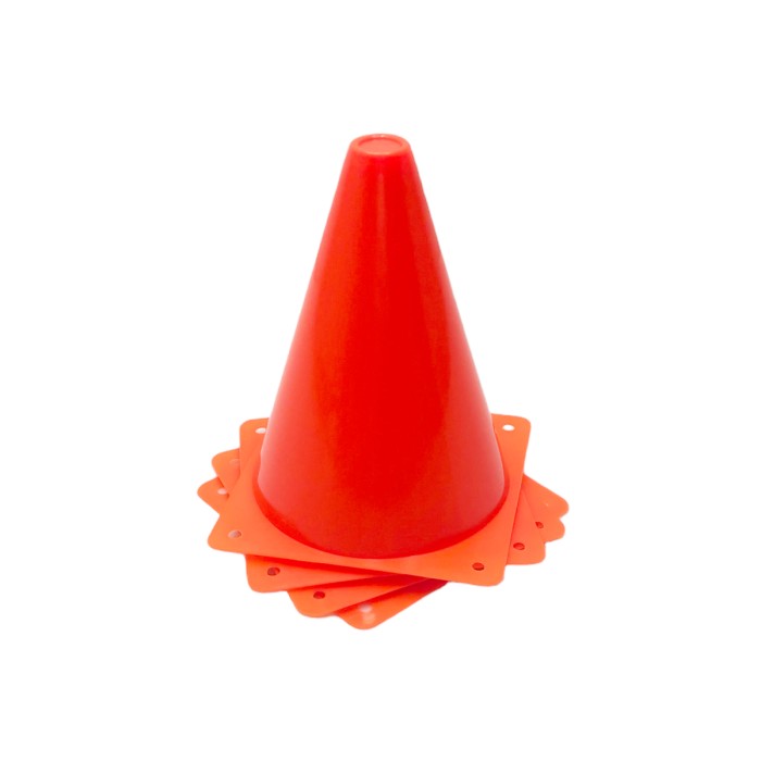 Конусы-фишки спортивные EasyFit 17 см (набор 4 штуки) оранжевые