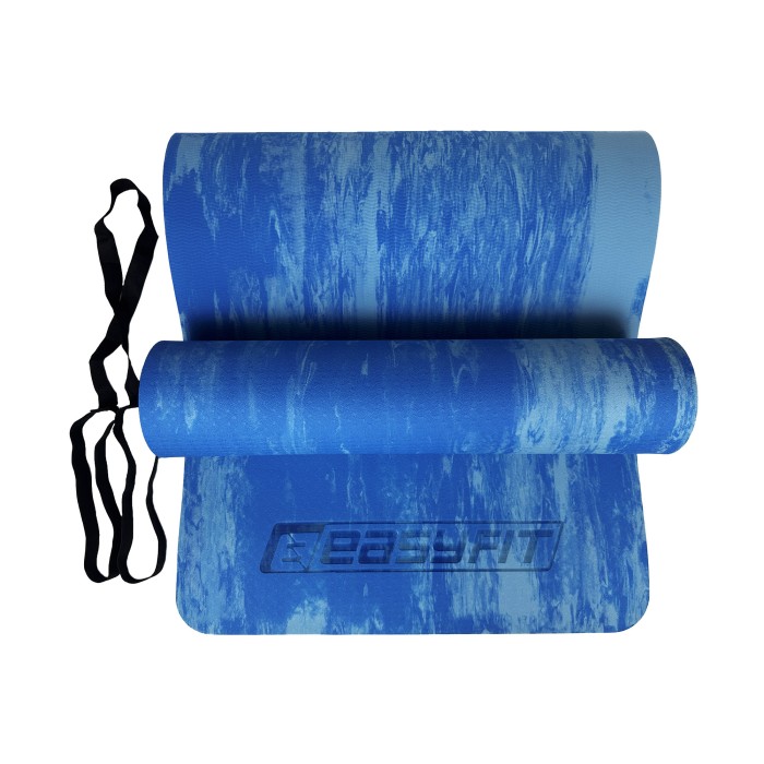 Коврик для йоги и фитнеса EasyFit s-EVA Mat 8 мм Синий