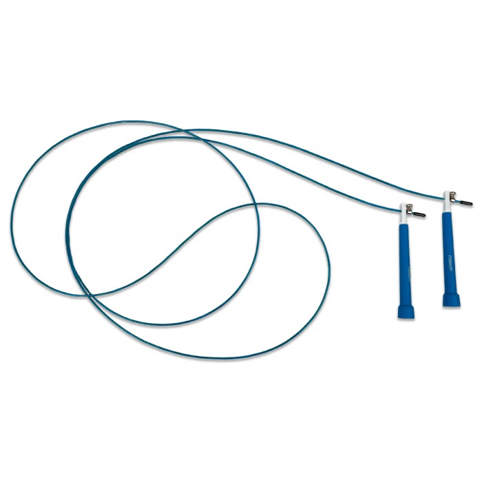 Скоростная скакалка EasyFit Speed Cable Rope 3 м для похудения, синяя