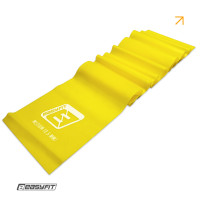 Стрічка латексна EasyFit 0.5 мм для пілатеса та йоги жовта